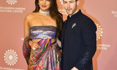 Priyanka Chopra and Nick Jonas appear adorable as they arrive at the NMACC launch on Day 2 together.