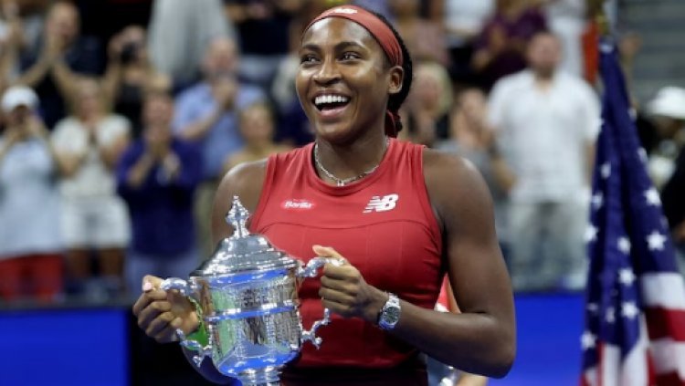 A video of a young Coco Gauff in the crowd at the US Open has surfaced following her victory.