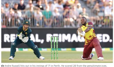 West indies vs australia: West Indies powered Australia by 37 runs in the Twenty20 format, Despite Warner's last blitz at home.