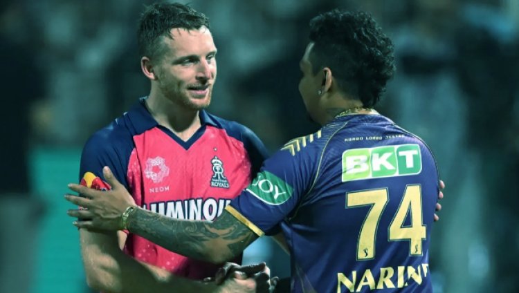 Buttler's 107* surpasses Narine's 109 in the Royals' record-chase match against KKR.