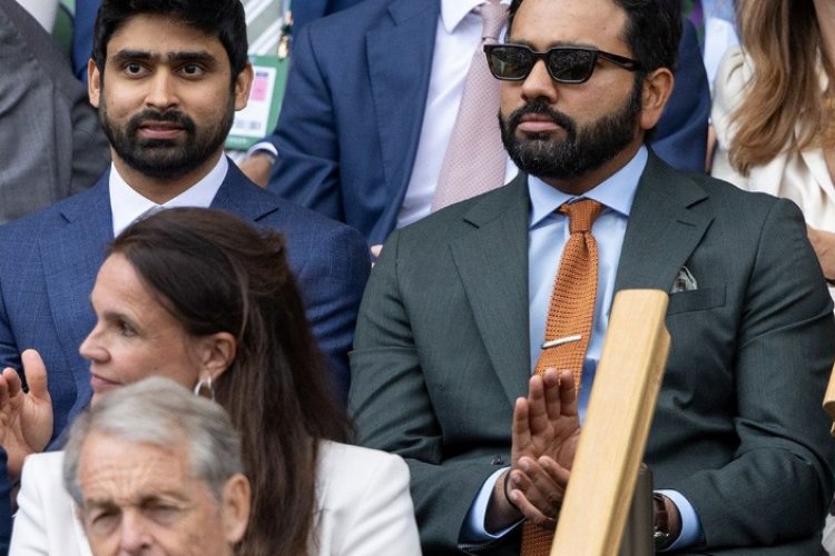 Rohit Sharma's viral photos steal the show at Wimbledon 2024.