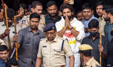Allu Arjun  was being taken to jail, but midway the order for his release came