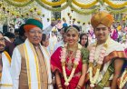 BJP MP Tejasvi Surya ties knot with Carnatic singer Sivasri Skandaprasad