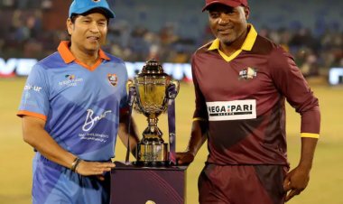 India beat West Indies in the IML final thanks to a classic upper cut from Sachin Tendulkar.