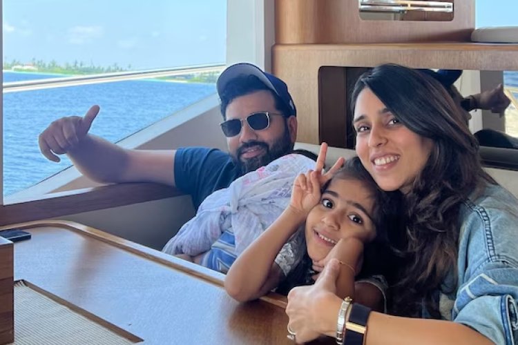 Rohit Sharma Enjoys Maldives Vacation with Family Ahead of IPL 2025: See Stunning Pics