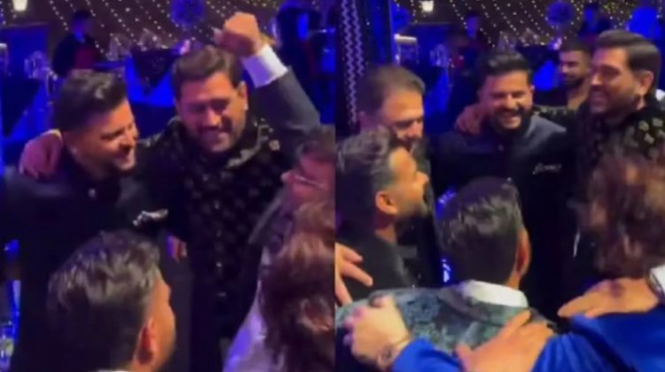 Dhoni's Dhamaal and Raina's dance, champions' style seen at Rishabh Pant's sister's wedding, video goes viral