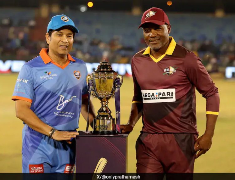 India beat West Indies in the IML final thanks to a classic upper cut from Sachin Tendulkar.