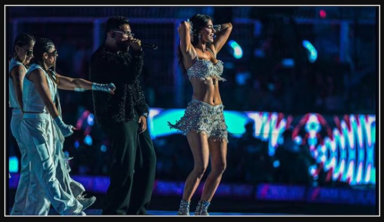 Disha Patani shines at the IPL 2025 opening, while Karan Aujla goes Tauba Tauba. Watch