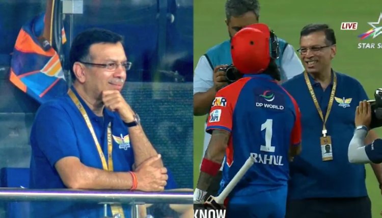KL Rahul's explosive innings left Sanjeev Goenka speechless, Rahul shook hands with him rudely after the match, video goes viral