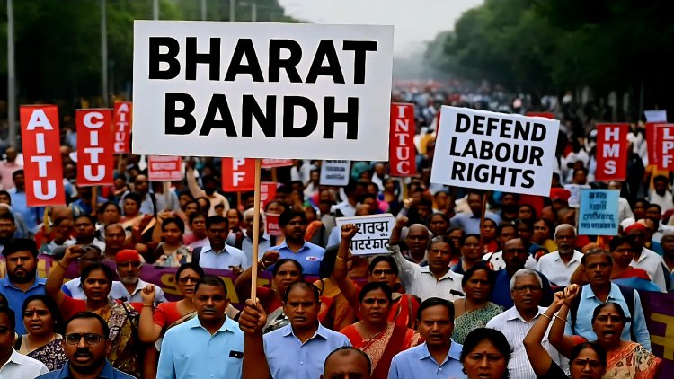 Bharat Bandh on 9 July 2025:Are schools, colleges, and banks open tomorrow? More than 25 crore workers are going on strike.