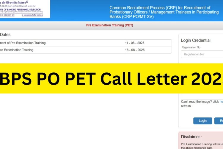 IBPS PO PET कॉल लेटर 2025 ibps.in पर जारी; यहां से डाउनलोड करें