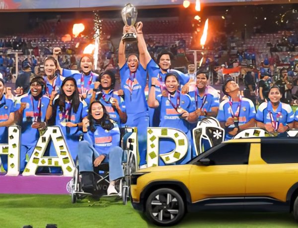 Tata Motors' gift to the Indian Women's World Cup winning team.