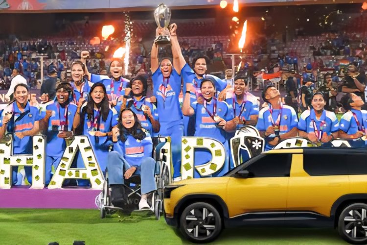 Tata Motors' gift to the Indian Women's World Cup winning team.