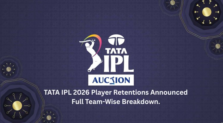 TATA IPL 2026 Player Retentions Announced: Full Team-Wise Breakdown.