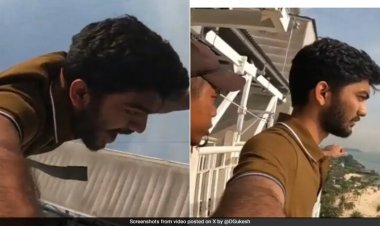 Watch: D Gukesh Jumps Bungee To Celebrate World Chess Championship Win.