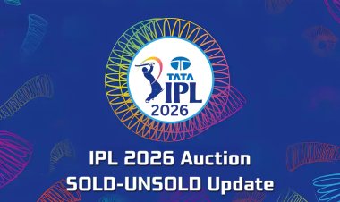 IPL 2026 Auction SOLD-UNSOLD Update.