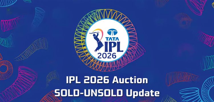 IPL 2026 Auction SOLD-UNSOLD Update.