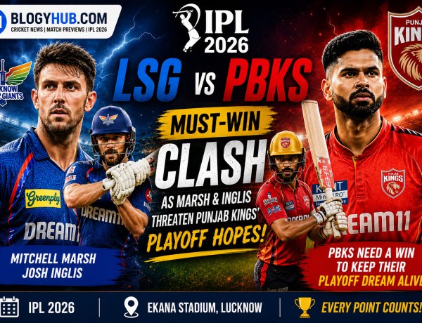IPL 2026: LSG vs PBKS Must-Win Clash as Marsh & Inglis Threaten Punjab Kings’ Playoff Hopes