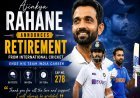 Ajinkya Rahane Announces Retirement from International Cricket, Ends His Team India Career.