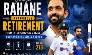 Ajinkya Rahane Announces Retirement from International Cricket, Ends His Team India Career.
